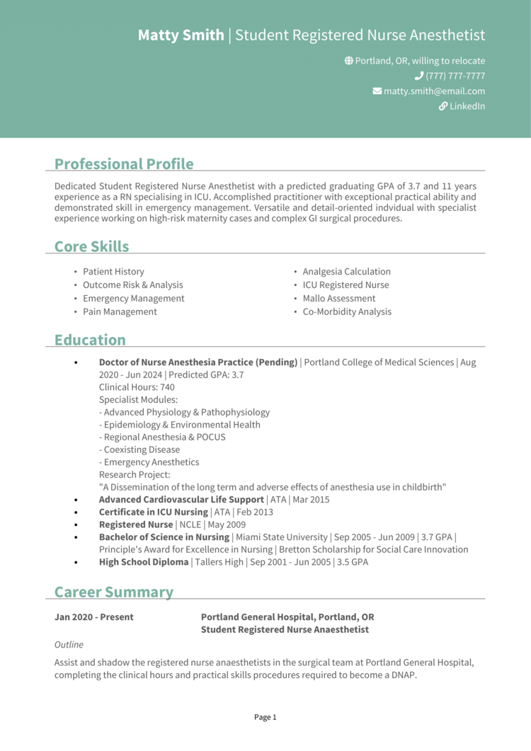 gi nurse resume examples