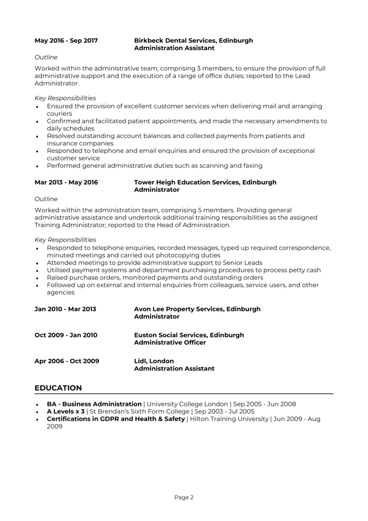 UK Administrator CV-2