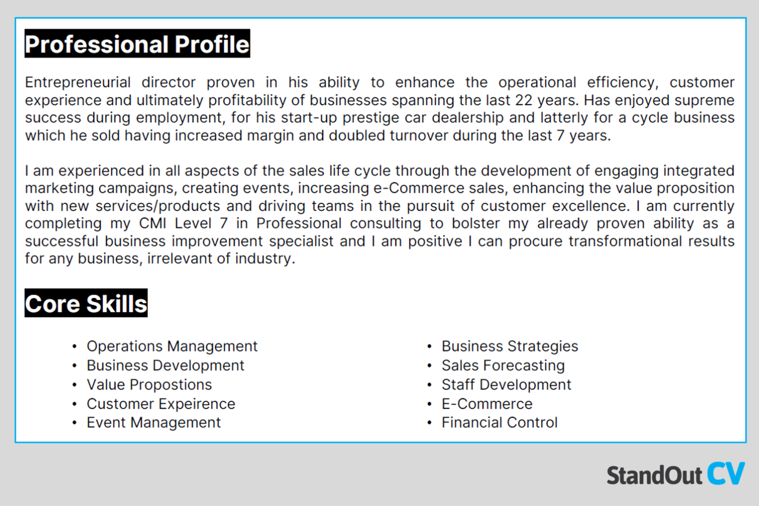 25 Powerful CV profile examples + templates [get noticed]