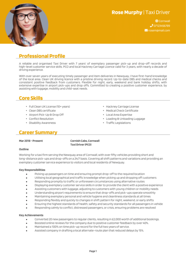 Good CV examples for 2026 that will get you hired