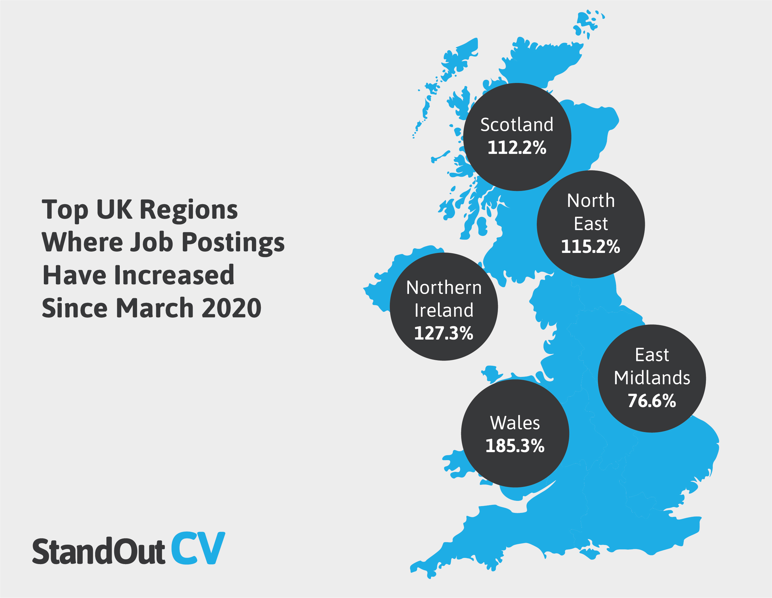 UK city job vacancies