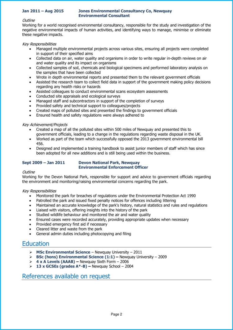 environmental-scientist-cv-example-guide-get-hired