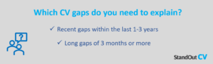 Explain CV gaps