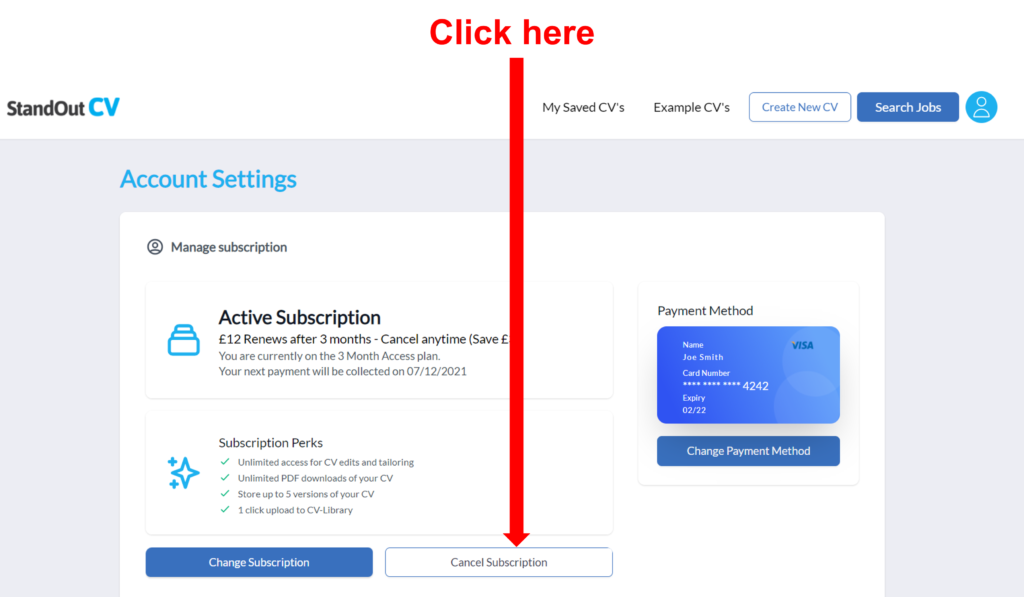 How to cancel your StandOut CV builder subscription