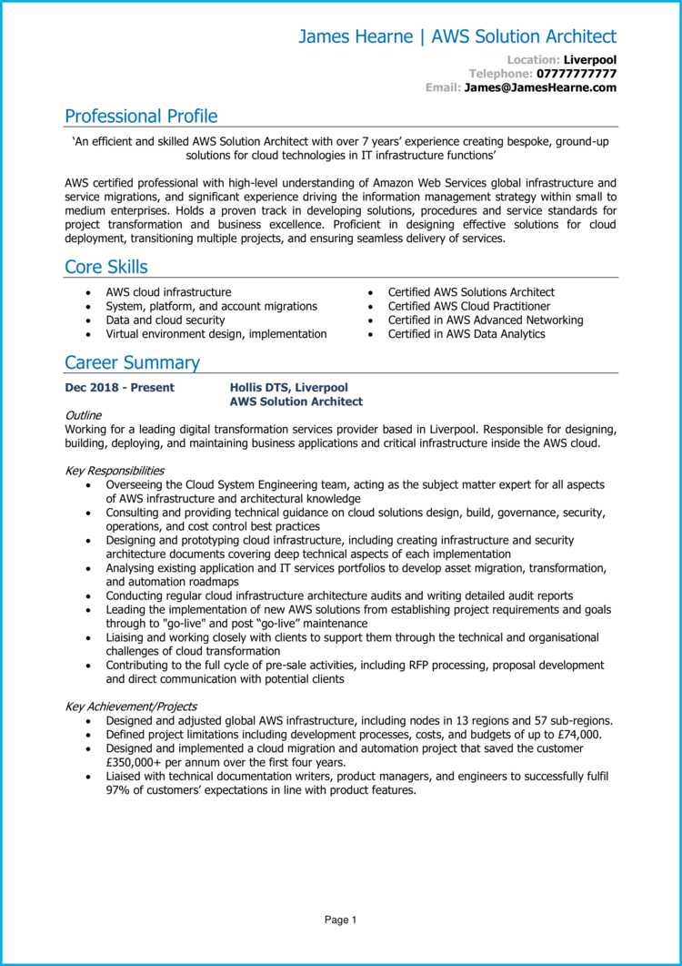aws-solution-architect-cv-example-guide-get-hired