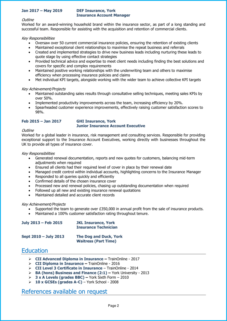 Speculative CV Example Guide Get More Interviews   Speculative CV 2 