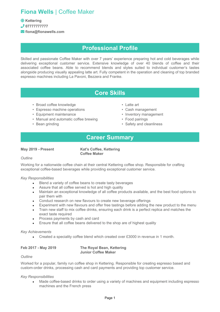 Coffee Maker CV 1