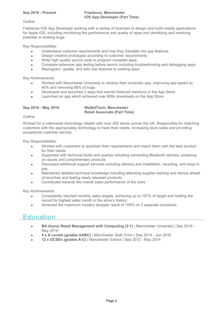 CV Spécialiste Apple 2