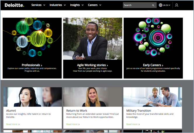 Deloitte careers page