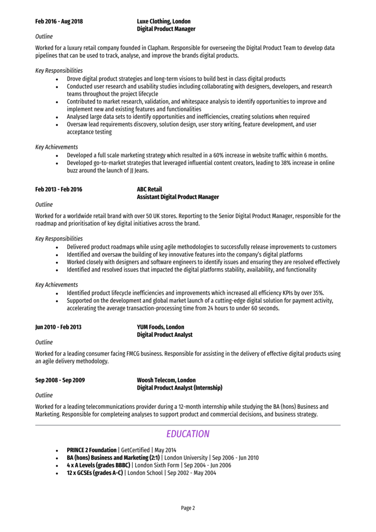 Digital Strategist CV 2