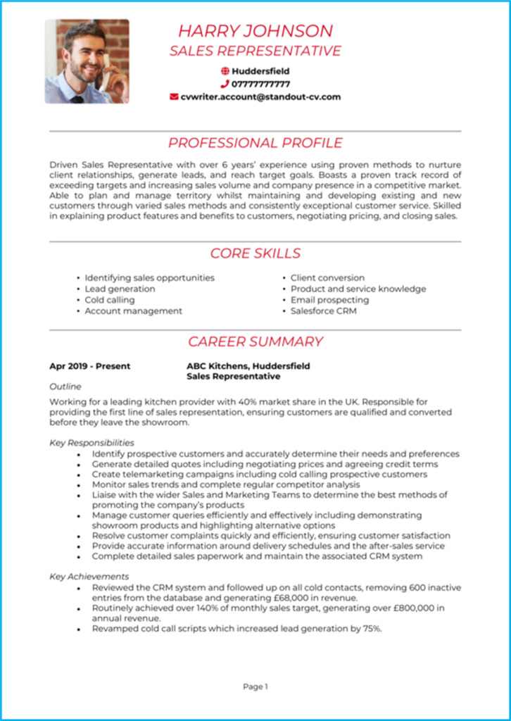 Functional CV design idea