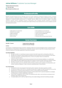 Customer Success Manager Resume-1