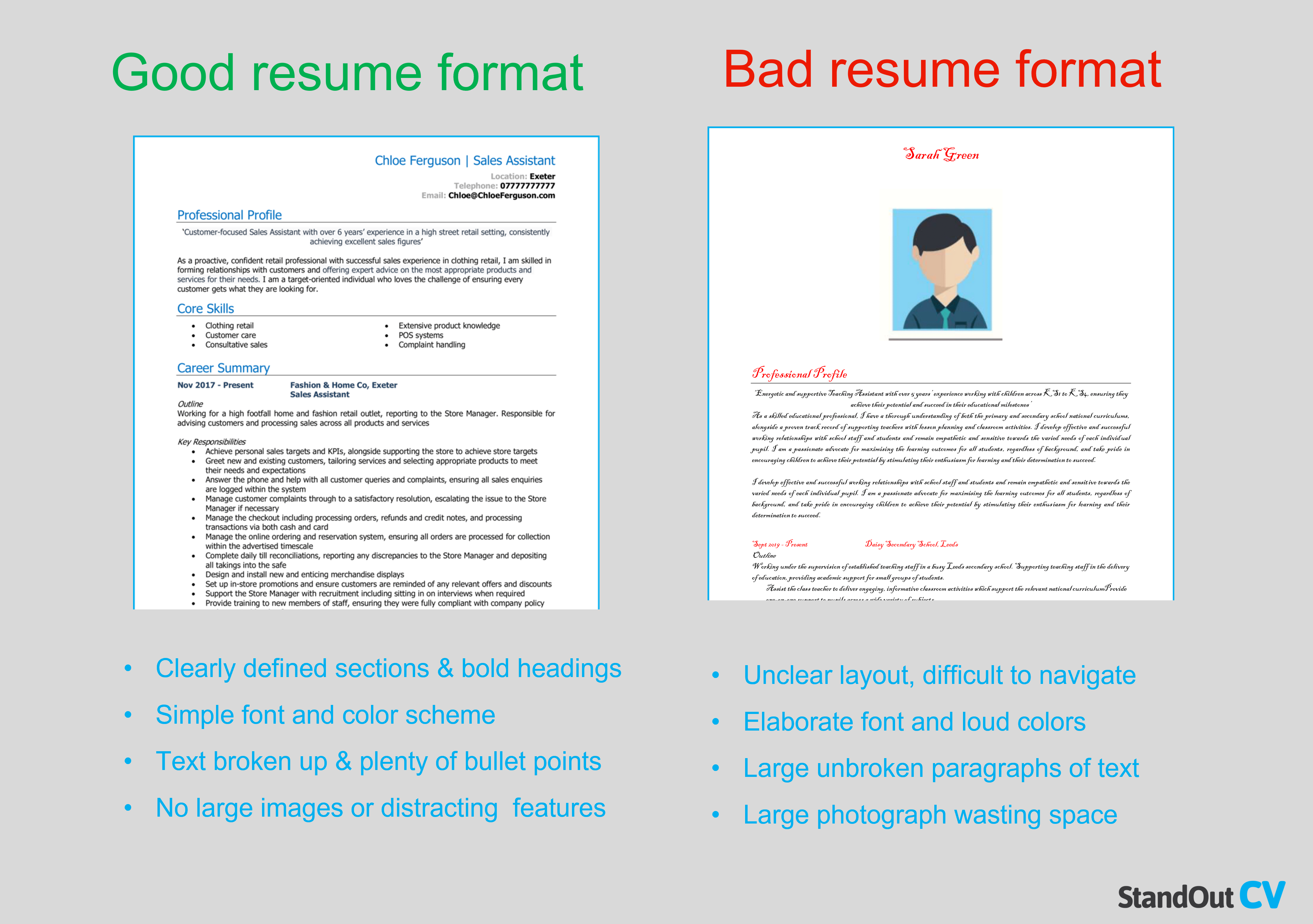 Resume format