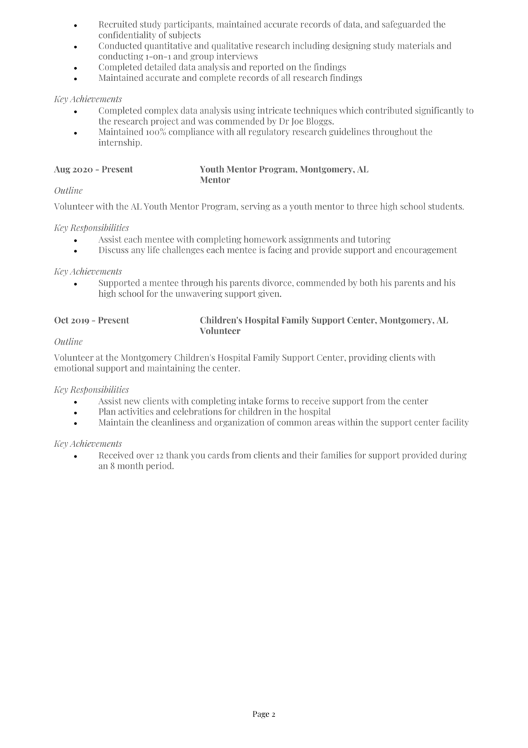 Scholarship resume example + guide and resume template