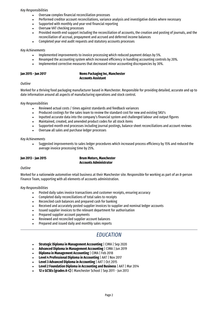 Classic CV template 1-2