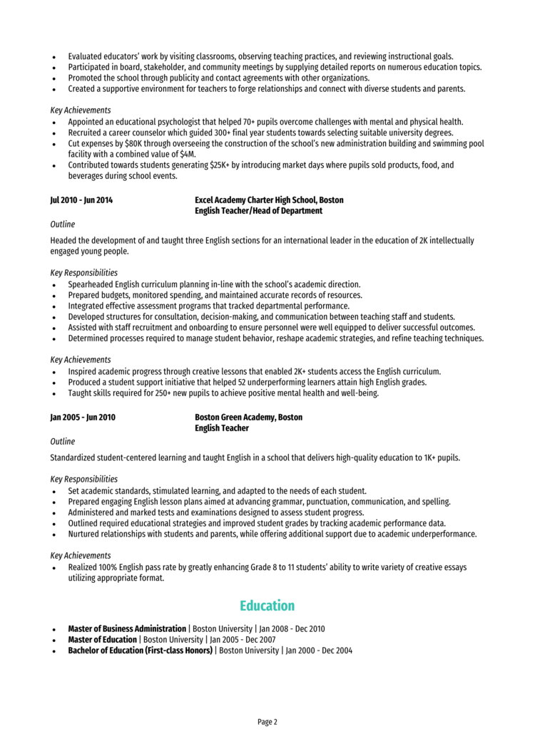 Principal Resume 2