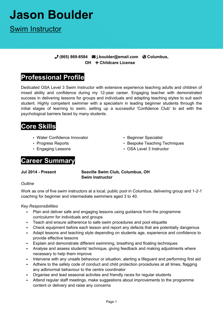 swim-coach-resume-example-guide-get-hired-quick