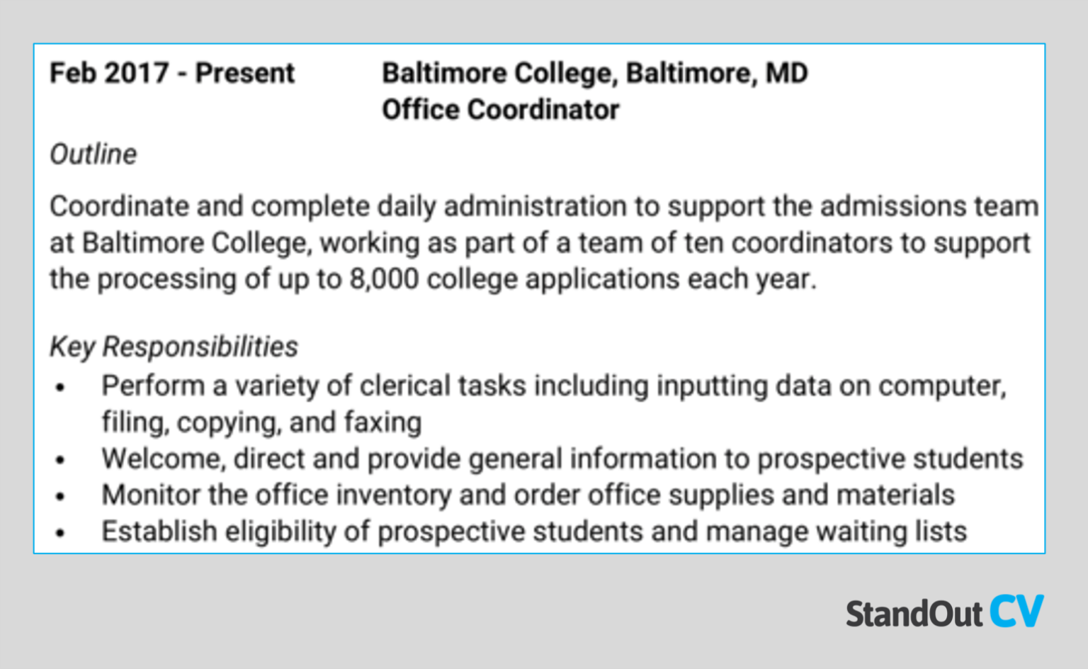 How to use bullet points per job - Admin 1536x944 