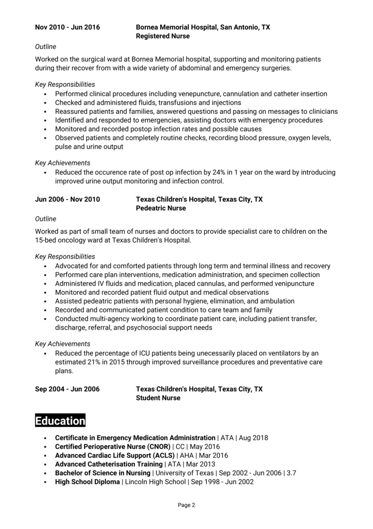 covid rn resume sample