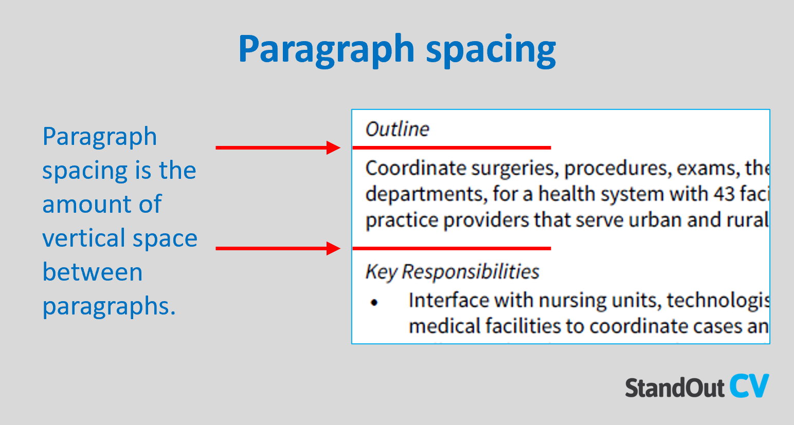 Paragraph spacing