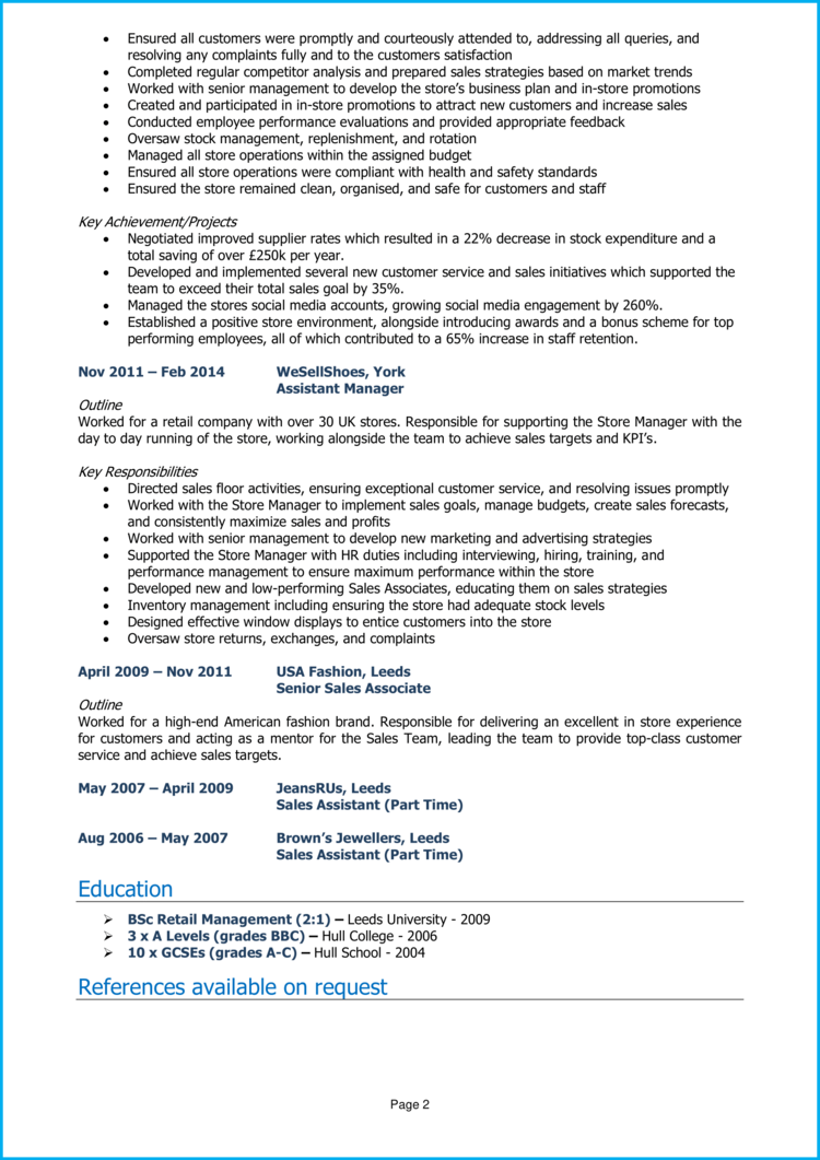 Business Management CV 2