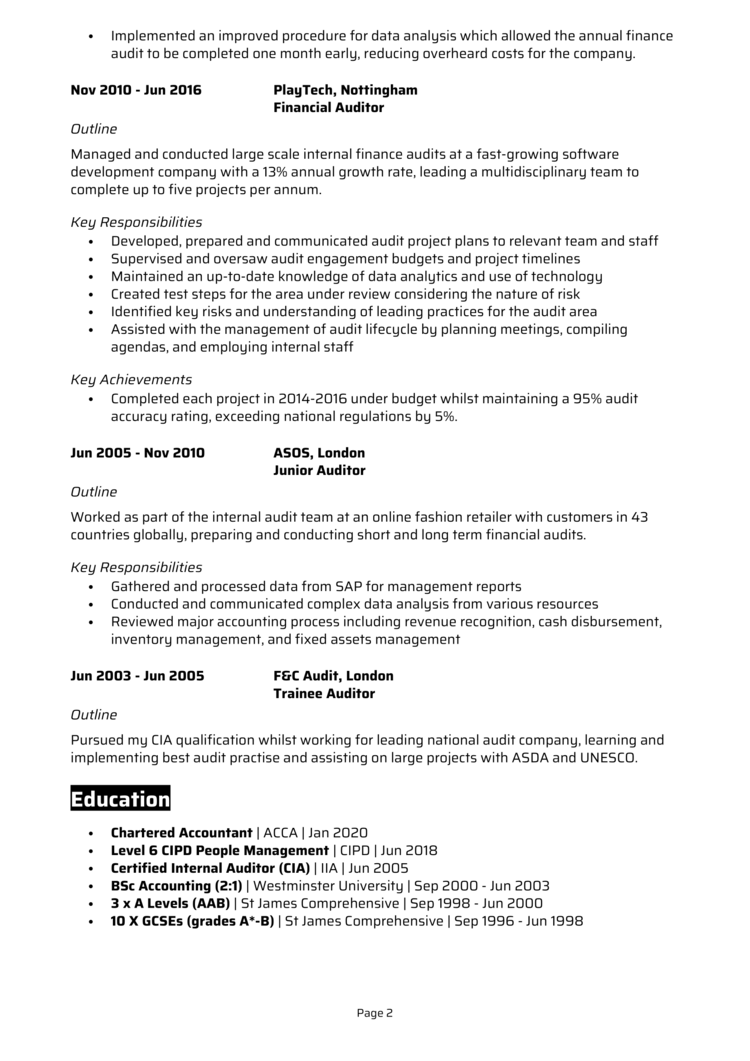 Audit Senior CV 2