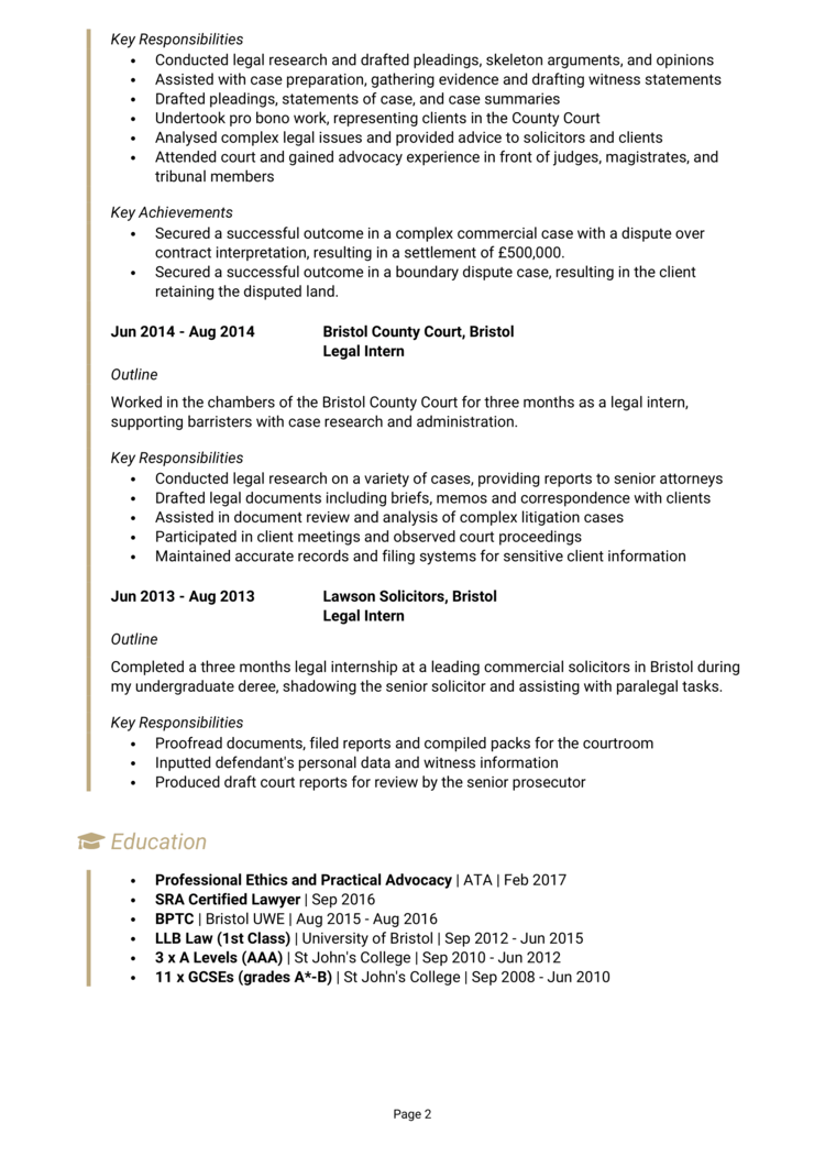 Barrister CV 2