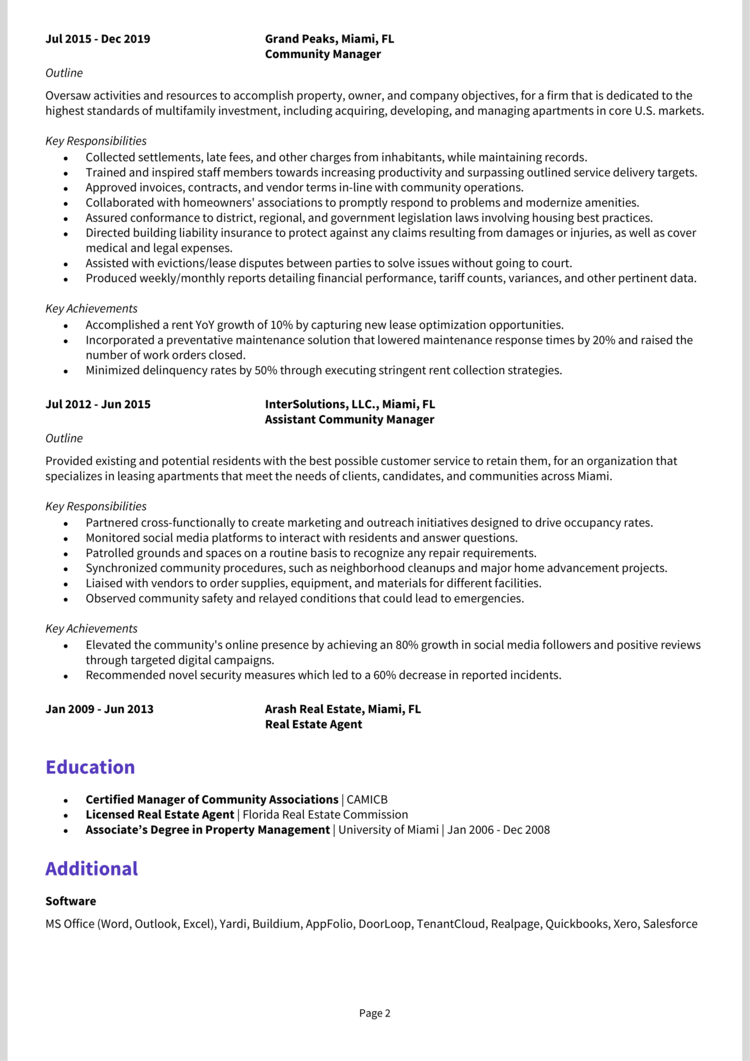 Community Manager Resume Example Guide Get The Best Jobs   Community Manager Resume 2 