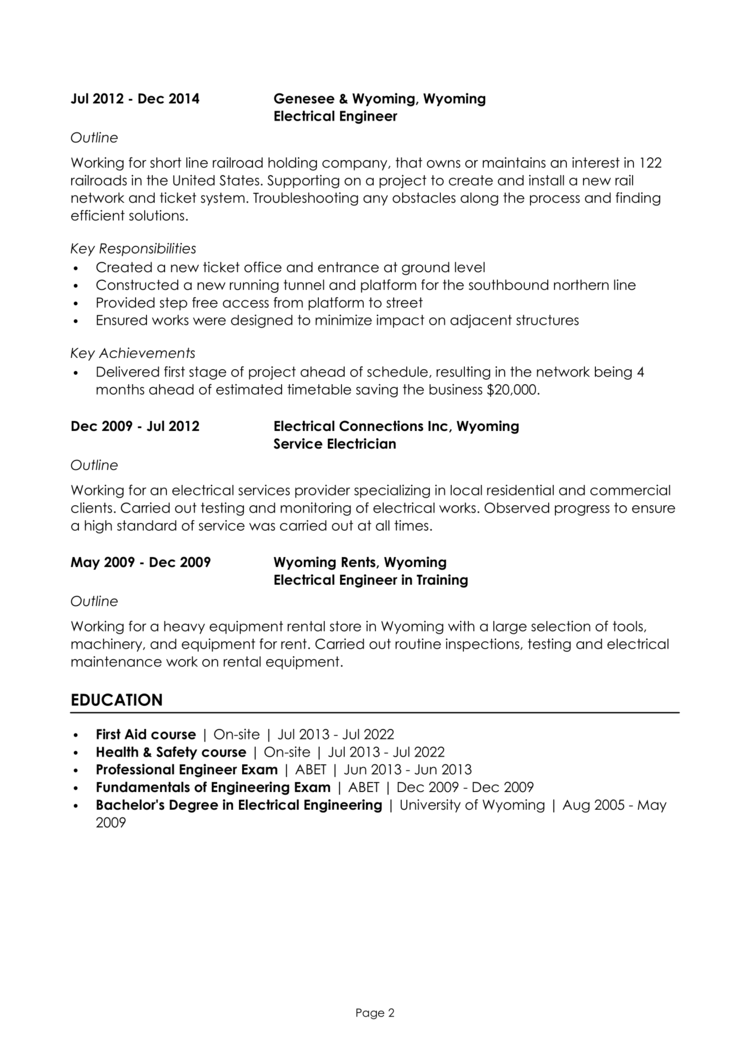 8 engineer resume examples + template and guide [Get hird]