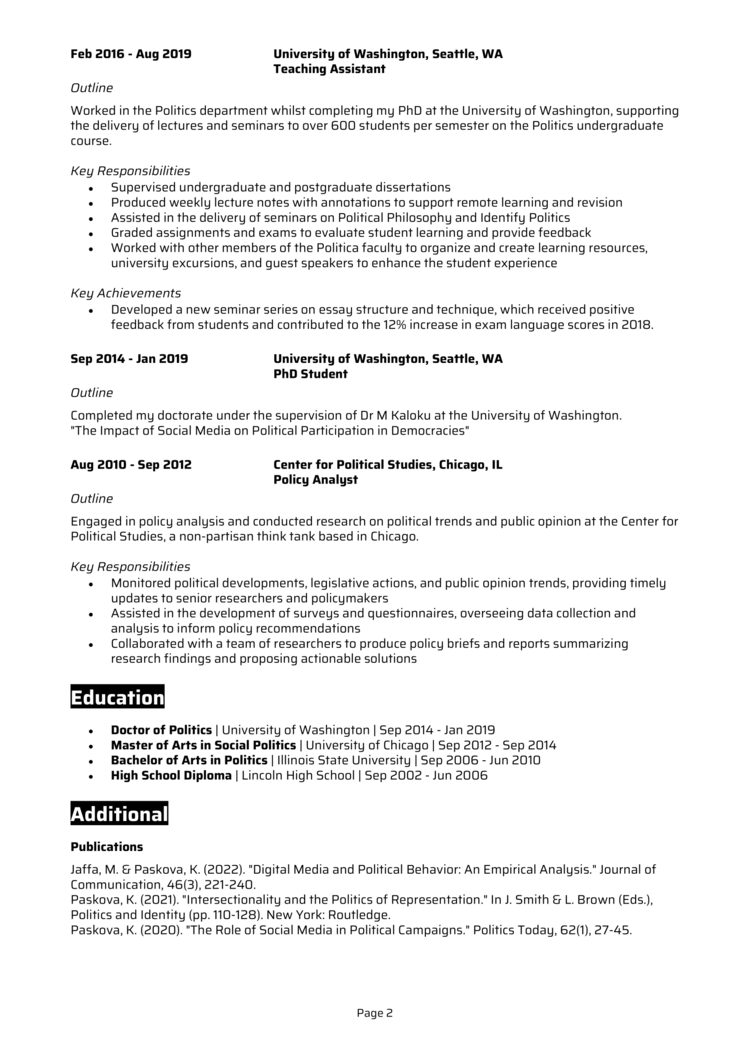 Research Associate resume example + guide [Get top jobs]