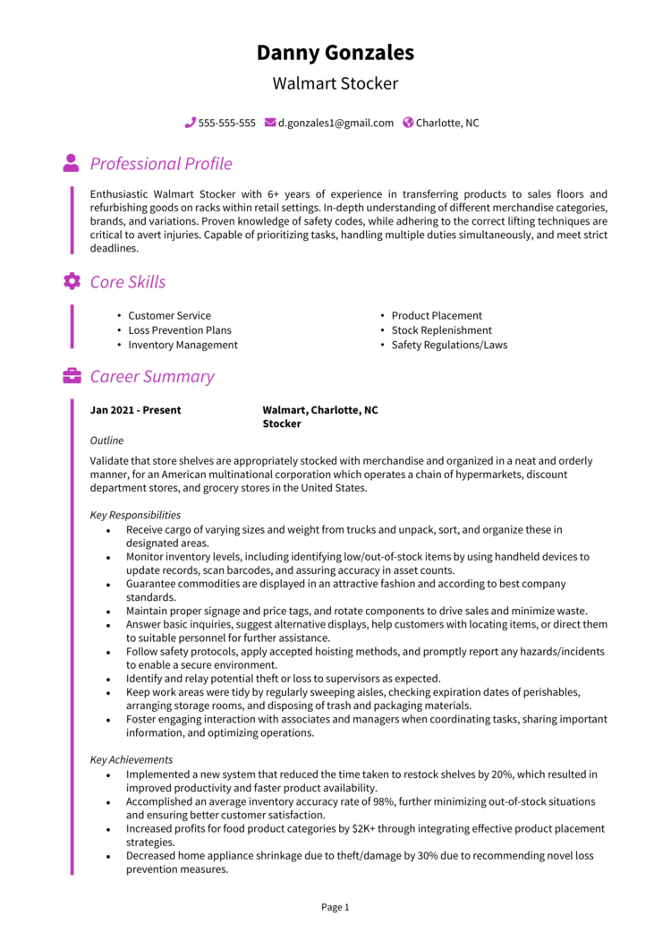 walmart-stocker-resume-example-guide-secure-interviews