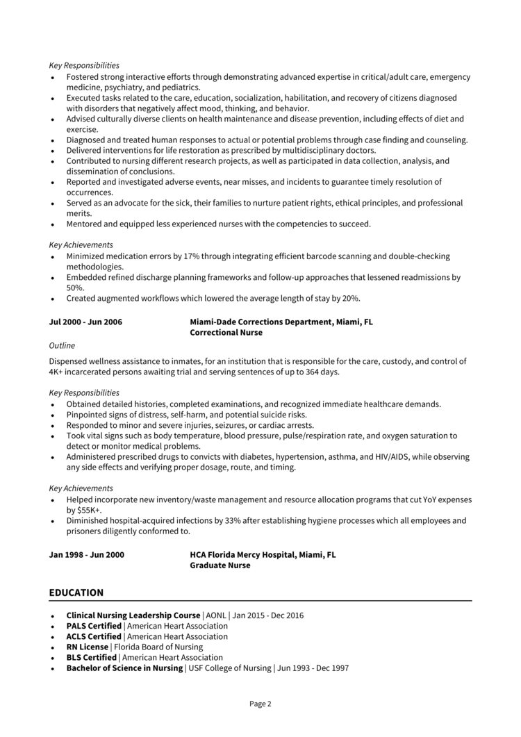 Assistant Nurse Manager resume example + guide [Land jobs]