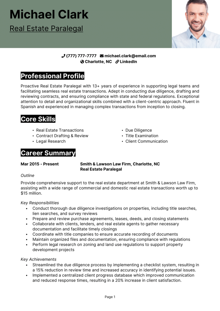 sample paralegal real estate resumes        
        <figure class=