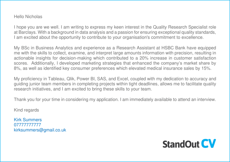 barclays bank cover letter