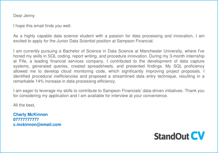 cover letter data scientist example