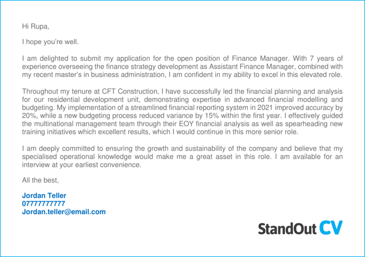 3 Internal Position Cover Letter Examples Stand Out 