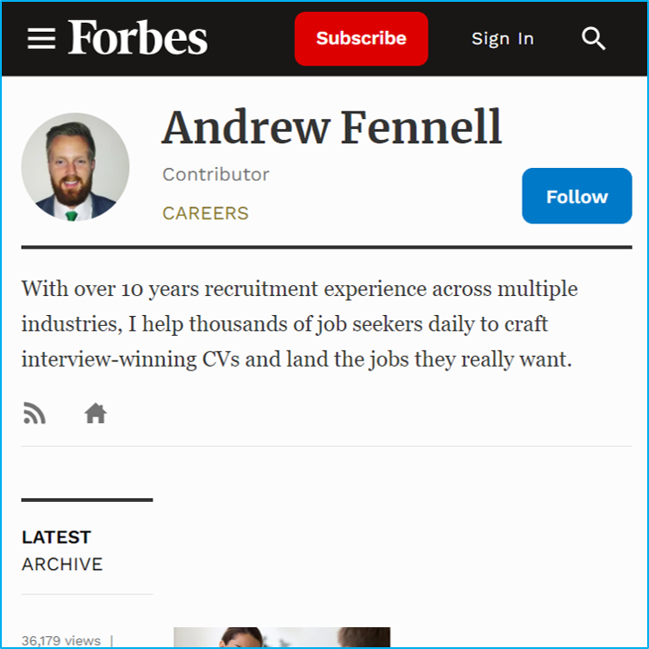 Andrew Fennell | Founder and Director of StandOut CV