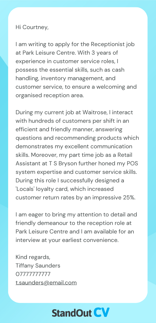 Basic cover letter template