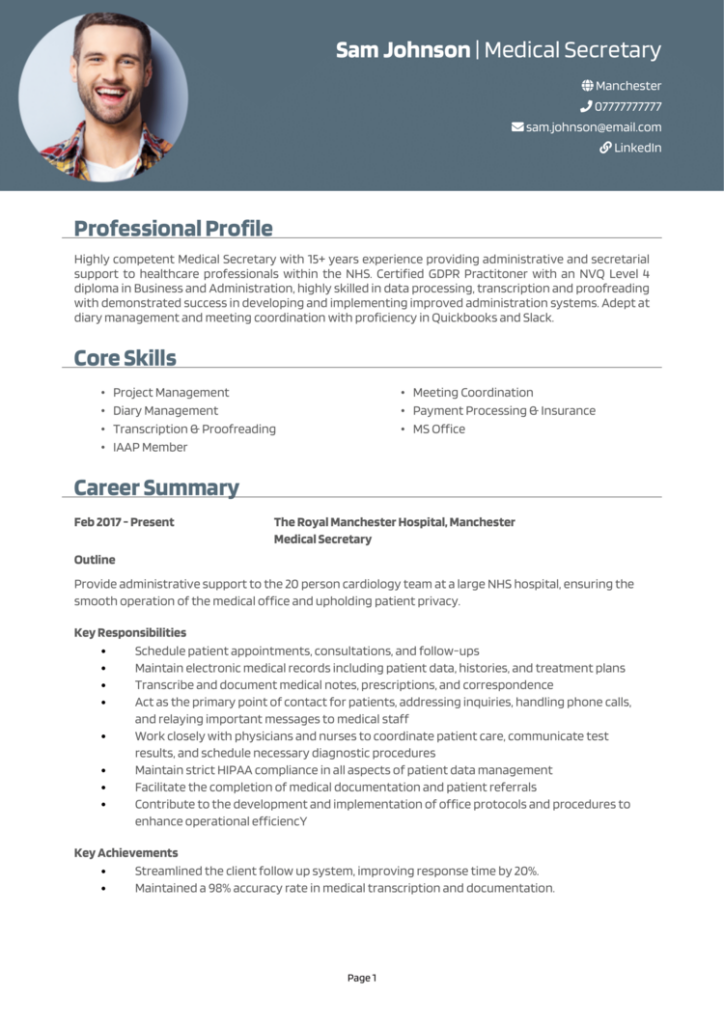 4 Secretary CV Examples In depth Guide Get More Interviews 4-secretary-cv-examples-in-depth-guide-get-more-interviews