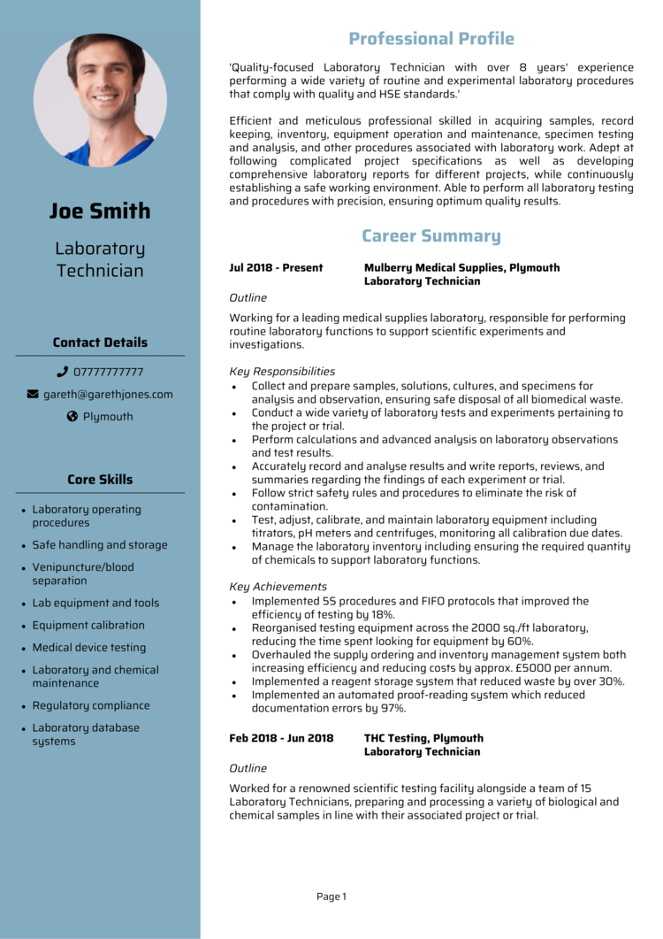 4 Scientific CV Examples For 2025 Guide Get Noticed 4 Scientific CV Examples For 2025 Guide Get Noticed