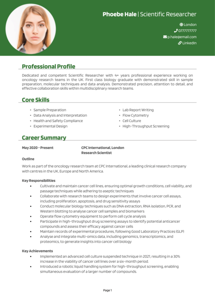 Good CV Examples For 2025 Copy And Get Hired Quickly Good CV Examples For 2025 Copy And Get Hired Quickly
